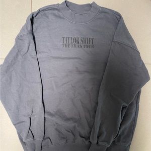 Taylor Swift The Eras Tour Merch Collection Blue Crewneck